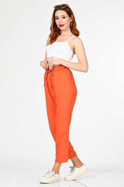 BEBE PLUS Loose Cut Elastic Trousers