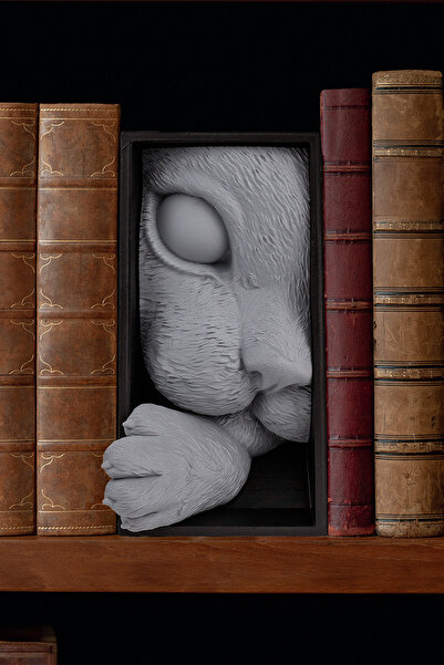 Printartz Декоративний тримач для книг у вигляді кота - цікавий і милий тримач для книг