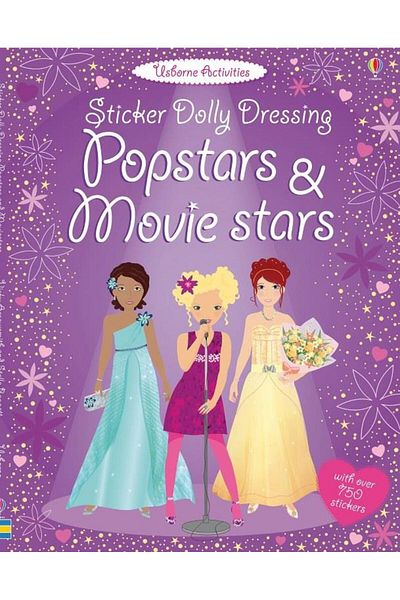 Usborne Sticker Dolly Dressing Popstars & Movie Stars
