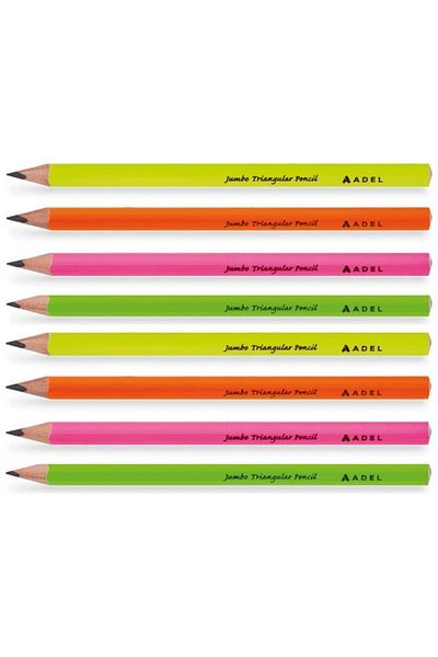 ADEL OYUNCAK Adel Jumbo Triangle Pencil 8 Pack (2063140108)
