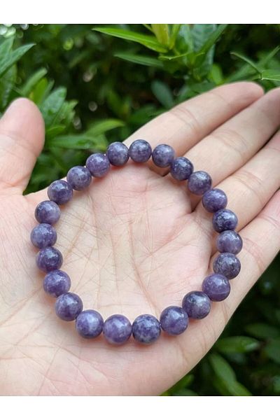eHediyecim Natural Amethyst Stone Bracelet