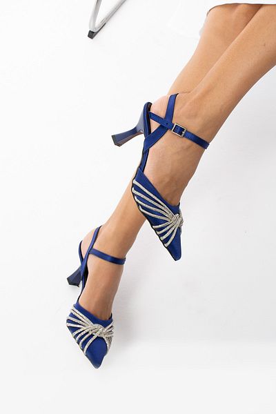 misio shoes Pantofi cu toc de damă cu detaliu de piatră - 7 cm