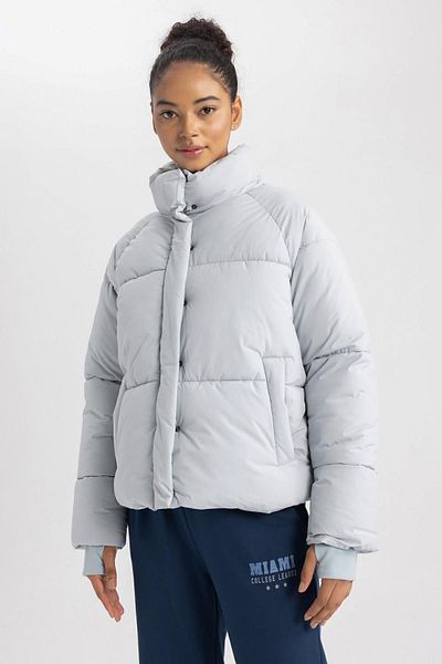 DeFacto Waterproof Stand Collar Puffer Coat - A1550ax23au