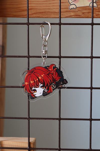 Akumastik Genshin impact Diluc Bag Ornament Breloc-Anime