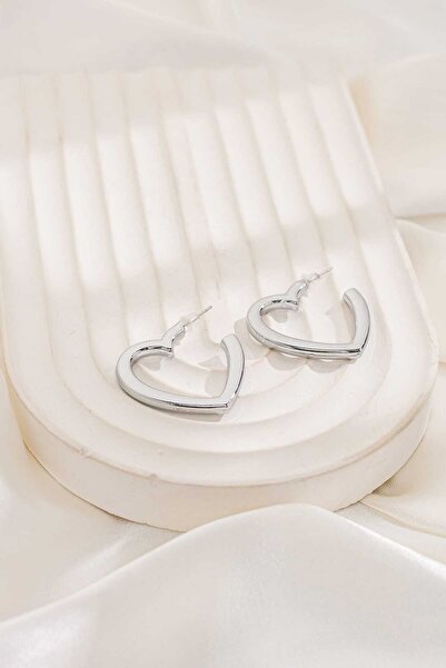 MRK Women's 2-Piece Big Heart Earrings