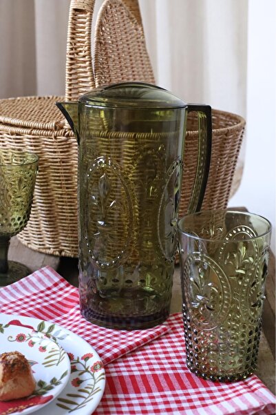 Depa AKRİLİK KOYU YEŞİL RENK SÜRAHİ 2,30 LT