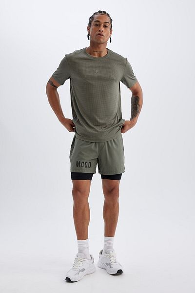 DeFacto Slim Fit Shorts mit Reißverschluss Z2147az24au TPU gebaut Profil Sport ohne Leggings