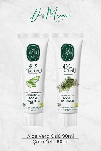 Eyüp Sabri Tuncer Toothpaste with Aloe Vera and Pine Extract 90 ml