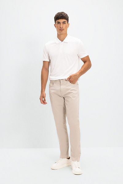 DeFacto Chino Canvas-Hose, schmale Passform, schmale Passform, Baumwolle, dehnbar, schmales Bein, C9441ax24au