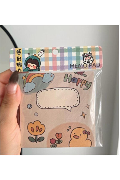 synshop Happy Vibe Pad Square Notepad Chick Duck