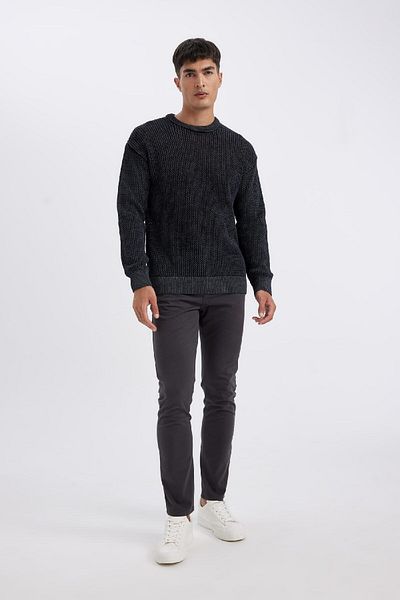 DeFacto Plátěné kalhoty Chino Slim Fit Slim Fit Bavlna Strečové úzké nohavice C9441Ax24Au