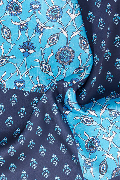 ALTINYILDIZ CLASSICS Navy Blue and Blue Men's Handkerchief