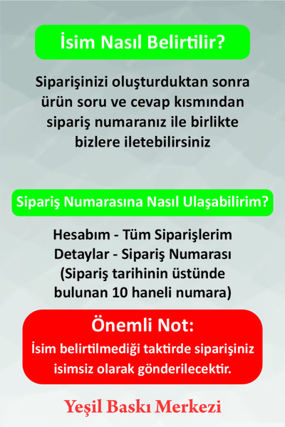 yeşil baskı merkezi isminize özel aşcı baskılı mutfak önlüğü
