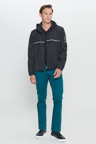 AC&Co / Altınyıldız Classics Ανδρικό παλτό με μαύρη κουκούλα Standard Fit με πλαϊνές τσέπες