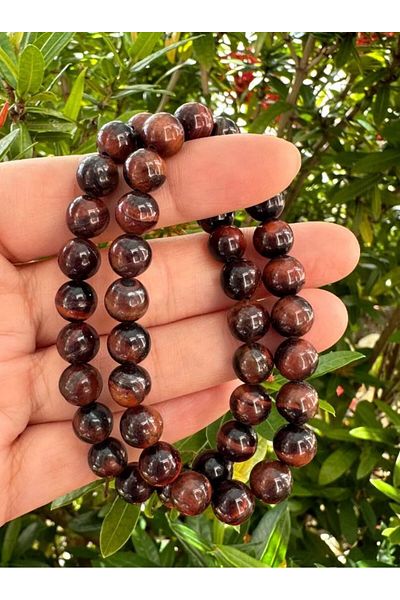 eHediyecim Natural Stone Tiger Eye Bracelet