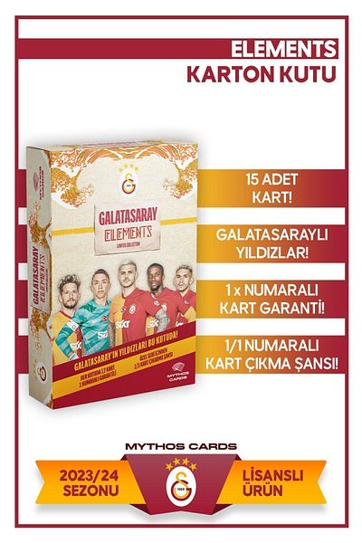 Mythos Cards سلسلة عناصر Galatasaray لموسم 2023-24 - بطاقات لاعب كرة القدم