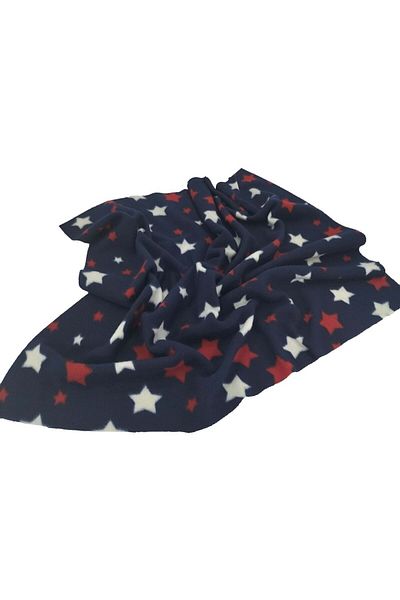 ecottonworks TV Fleece Blanket Star Pattern 130 Cm X 180 Cm