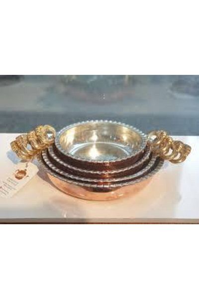 Ustası Antepte Frilly Model Hand Forged Copper Pan 16 cm