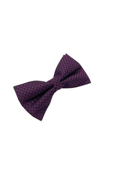 Brianze Bow Tie Purple Checkered Pattern