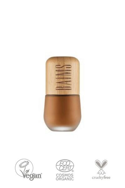 baims Fluid Foundation Excellent Skin (liquid Foundation) Organic Vegan Foundation 60 Fudge