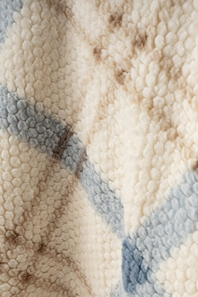 Bebitof 90x110 cm Plaid Patterned Plush Double Layer Baby Blanket