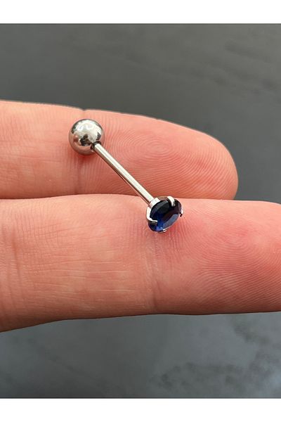 Karınca Piercing Zircon Stone Tongue Piercing High Quality Surgical Steel Piercing (Ant Tattoo)