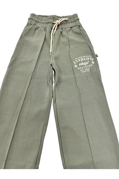 Esterella Girl's - Flexible and Elastic Wide Leg Sweatpants and Trousers (Narrow Fit)