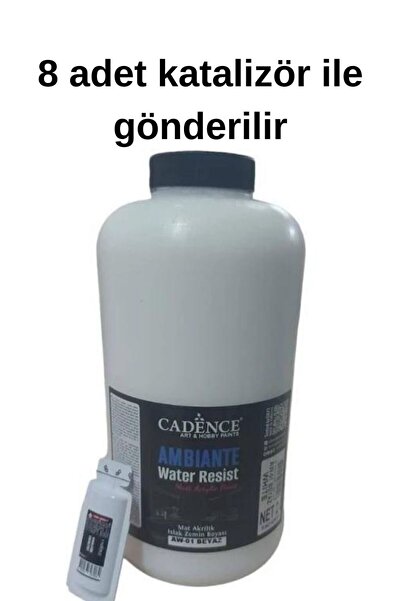 Cadence Ambiente suya dayanıklı boya AW01 Beyaz 2000ml+80ml katalizör