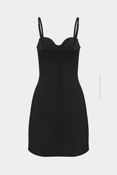 Açelya Okcu Strappy Mini Women's Dress - Premium Rose Detailed