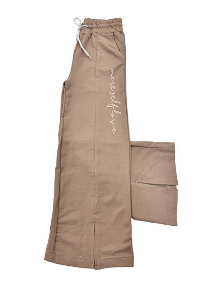 Esterella Girl's - Flared Leg, Elastic Waist Slit Trousers (Narrow Fit)