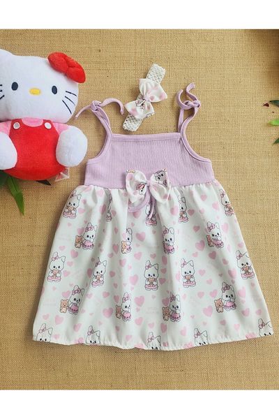 TNY Rochie pentru fete - imprimeu si bandana