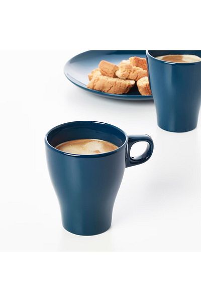 IKEA كوب فارغريك مكون من قطعتين أزرق داكن 205 مل