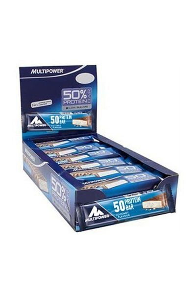 Multipower 50% Protein Bar (50G - 20 Pieces) -Coconut4006643989777