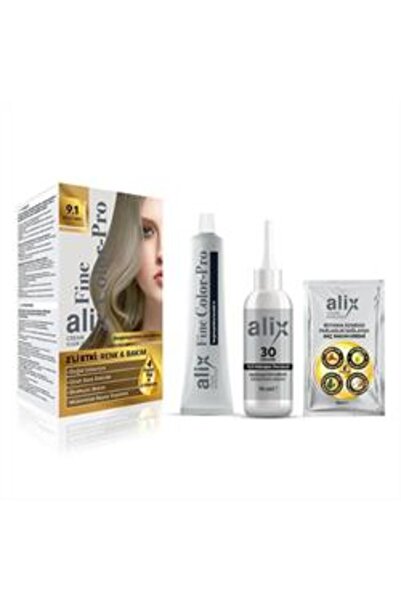 Alix Saç Boyası 9-1 Küllü Sarı 50ml ( TEKLİDİR )