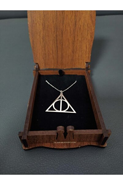 Agai Silver Harry Potter Ölüm Yadigarları Üçgen Kolye 925 Ayar Gümüş
