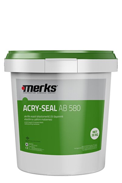 ACRYSEAL AB 580 akrilik elastomerik reçine esaslı UV dayanımlı su yalıtım