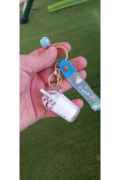 Meyra Accessories 1 Luxury Watery Panda Milkshake Bag Accessory Keychain Colorful Gift Bag Ornament
