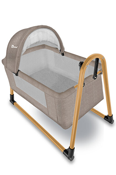 liabebek Lüks Gold Keten-kapitone Sallanır Sepet Beşik