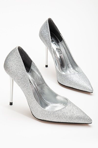 ELLOLİTA LUXURY SHOES Gümüş Özel Tasarım Stiletto