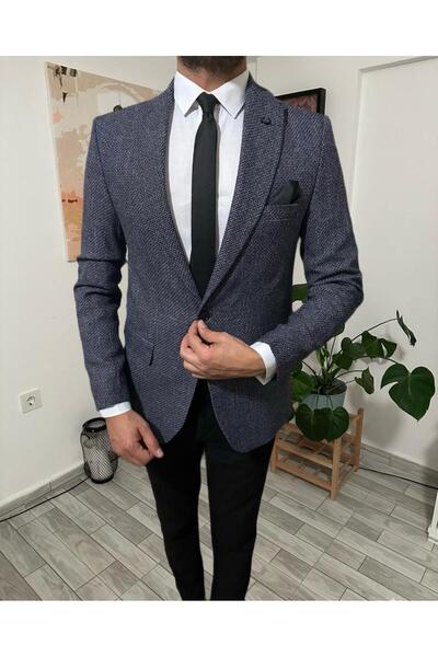 leonmen Italian Style Slim Fit Single Men's Jacket