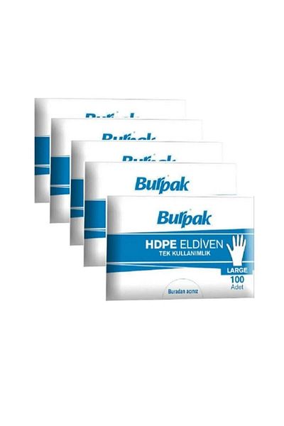 Burpak Hdpe Transparent (sachet) Gloves 500 Pieces in 100 X 5 Pack