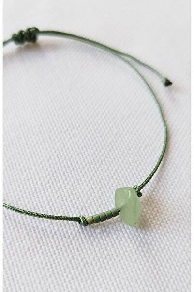 Bella Sera Studio Aventurin Doğal Taşlı Ipli Minimal Dilek Bilekliği