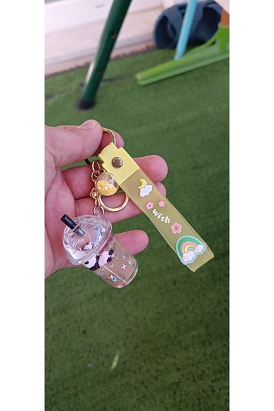 Meyra Accessories 1 Luxury Watery Panda Milkshake Bag Accessory Keychain Colorful Gift Bag Ornament