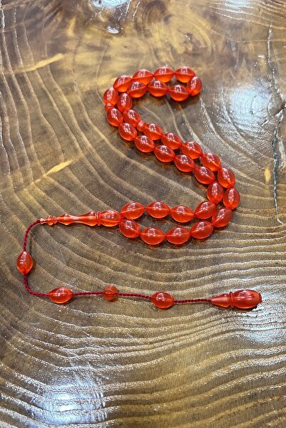 Agai Silver Sistem special cu ciucuri roșii Mărgele de rugăciune din chihlimbar