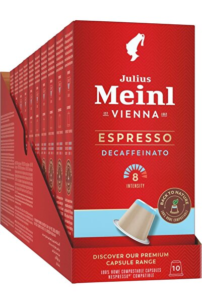 Globemart Julius Meinl Espresso Decaf Kafeinsiz Kapsül Kahve 100 Adet