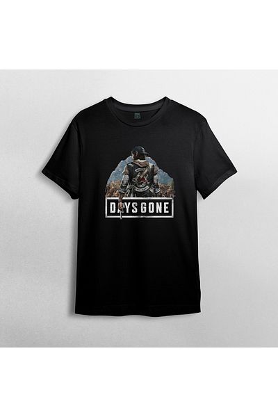 Pixxa Μοντέλο T-Shirt Days Gone Crew Neck 100% βαμβακερό - 1