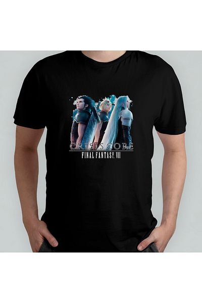 Pixxa Μπλουζάκι από 100% βαμβάκι Final Fantasy Crisis Core Crew Neck - 1