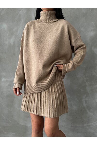 Kurtayfashion Női rakott szoknya kötöttáru szett