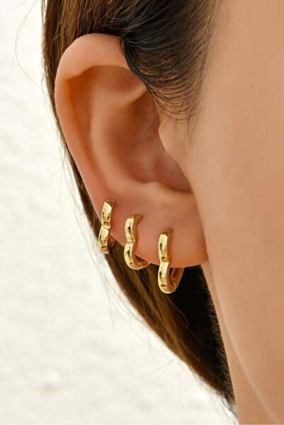 Mu Minamu مجموعة أقراط على شكل قلب رفيعة على شكل قلب مكونة من 6 قطع