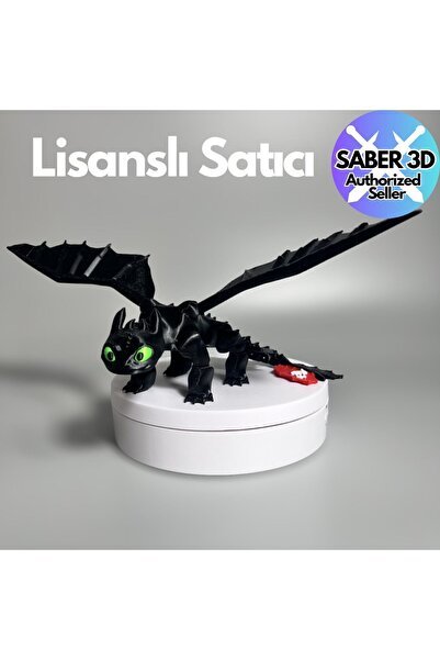 dekuis 3D Ejderhanı Nasıl Eğitirsin-Dişsiz Toothless Hareketli Figür